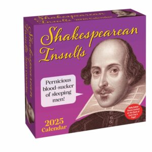 Shakespearean Insults Desk Calendar 2025