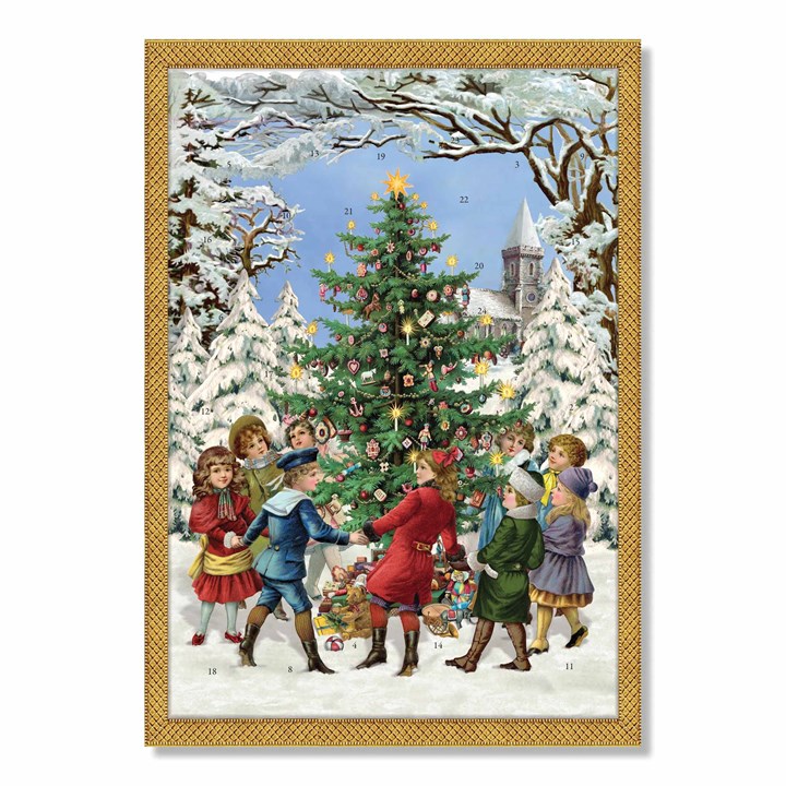 Dancing Around The Christmas Tree Traditional Advent Calendar