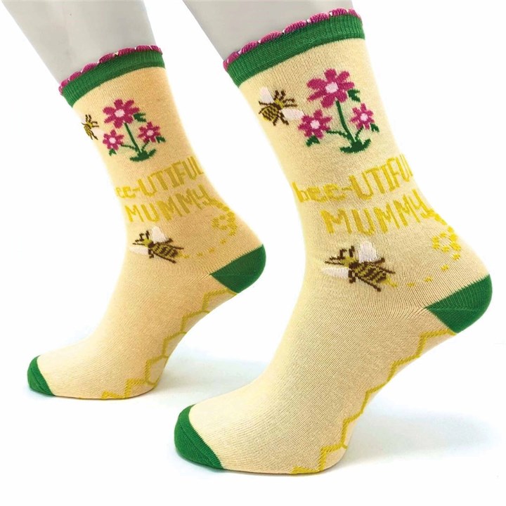 Bee-utiful Mummy Socks – Size 4 – 8