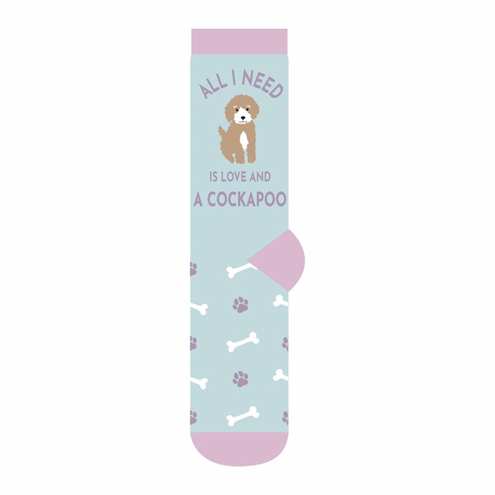 All I Need is Love and a Cockapoo Socks – Size 4 – 8