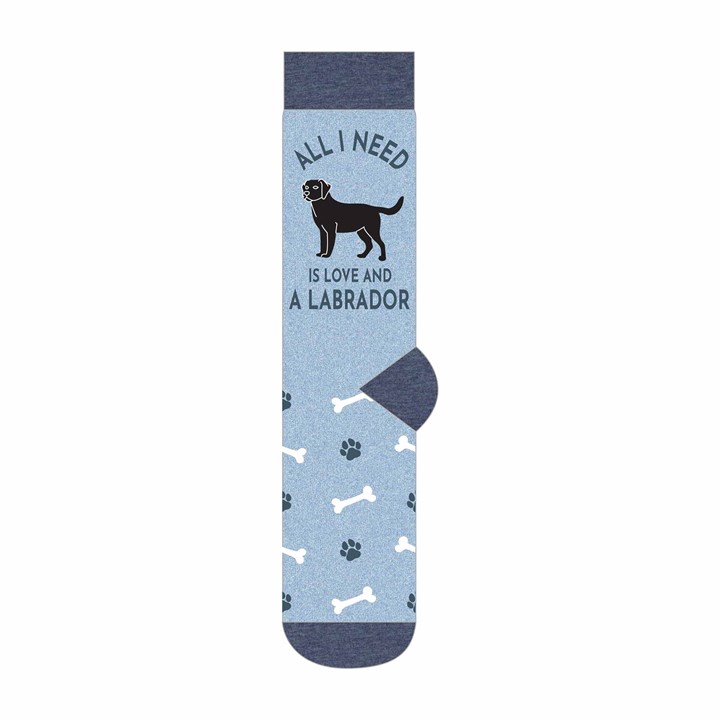 All I Need is Love and a Labrador Socks – Size 7 – 11