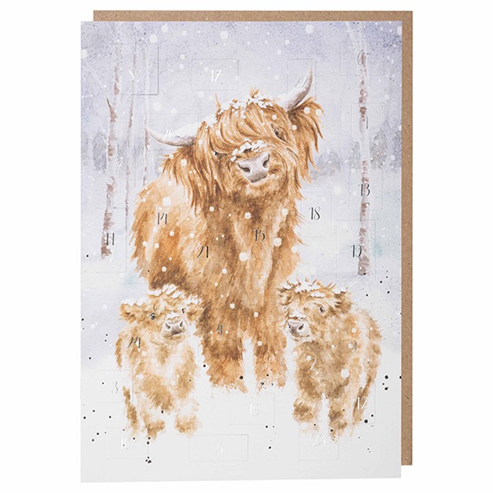 Wrendale Designs, Highland Christmas Traditional Advent Card