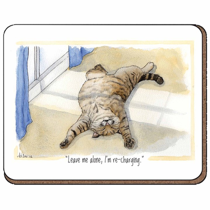 Alison’s Animals Recharging Cat Coaster