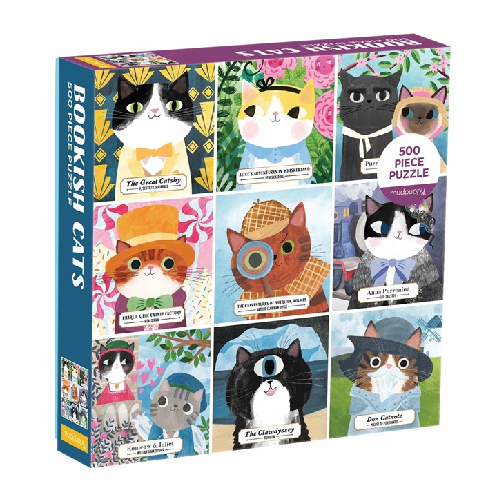 Galison, Bookish Cats Jigsaw