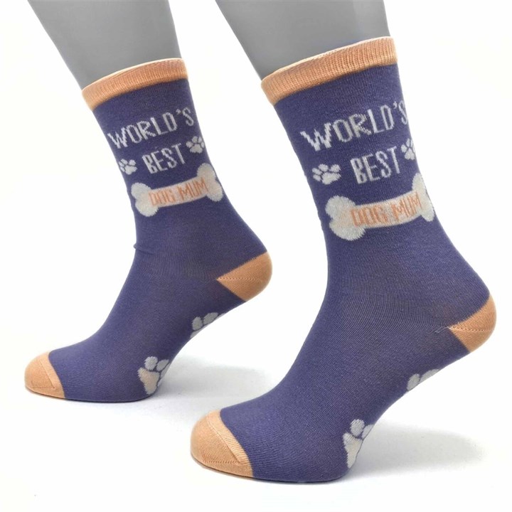 World’s Best Dog Mum Socks – Size 4 – 8