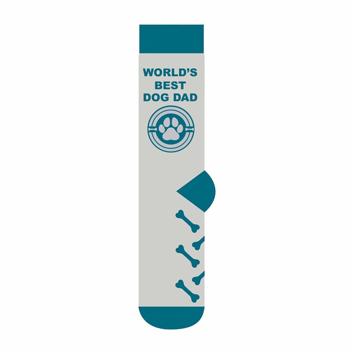 World’s Best Dog Dad Socks – Size 7 – 11