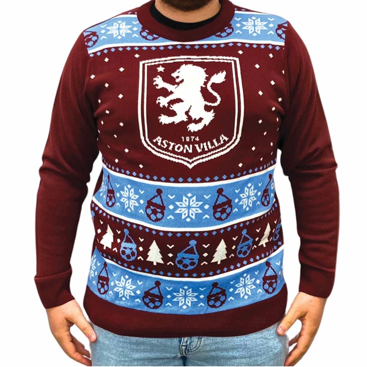 Aston Villa FC Christmas Jumper XL