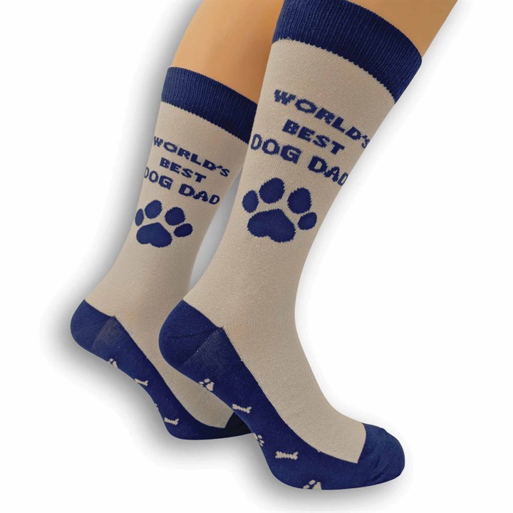 World’s Best Dog Dad Socks – Size 7 – 11