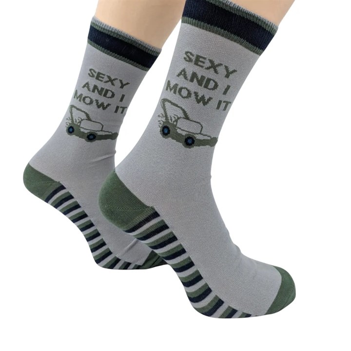Sexy and I Mow It Socks – Size 7 – 11
