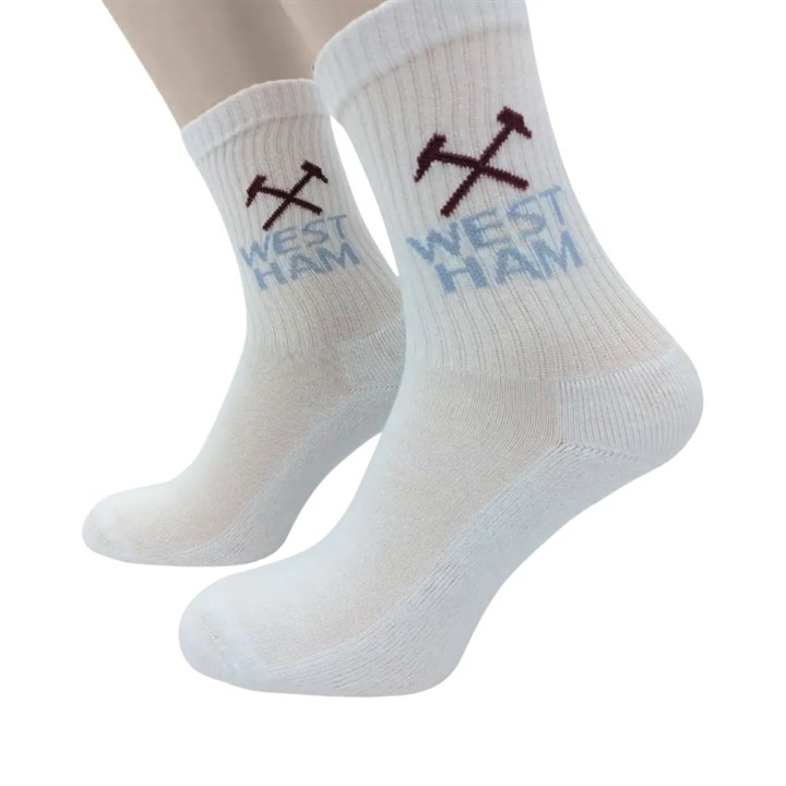 West Ham United FC 3 Pack Sports Socks – Size 8 – 11