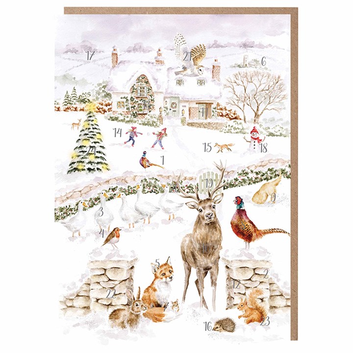 Wrendale Designs, Snow Place Like Home Advent Card