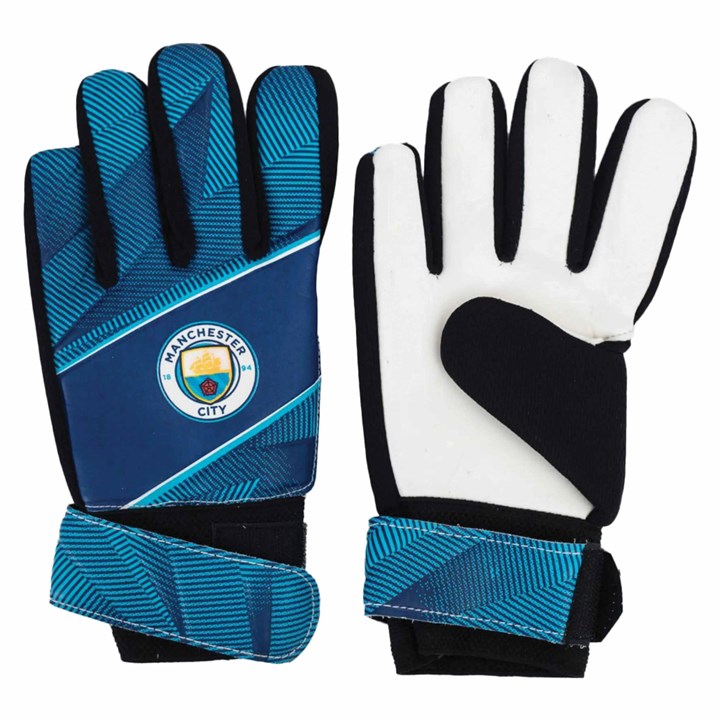 Manchester City FC Fuse Goalkeeper Gloves – Size Junior
