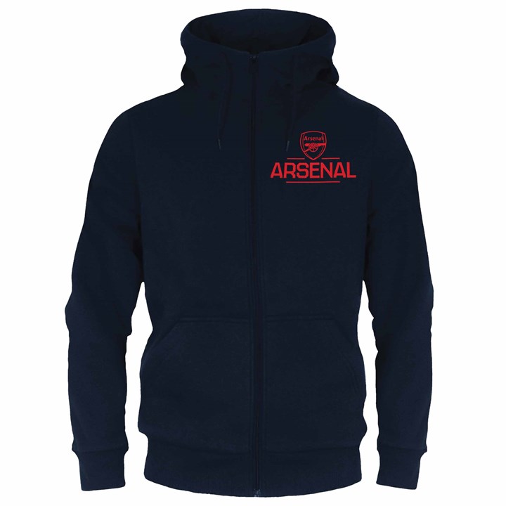 Arsenal FC Adult Navy Zip Hoodie