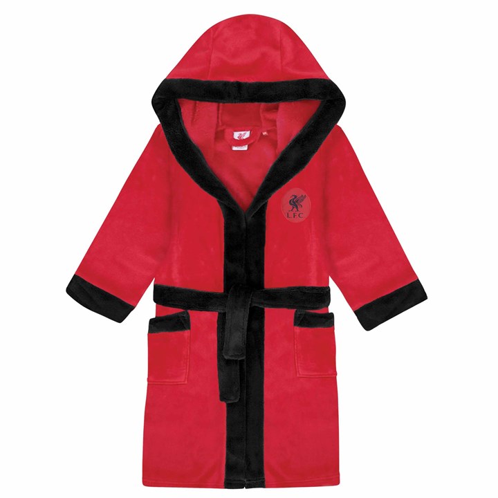 Liverpool FC Boys Red Hooded Dressing Gown 13 – 14 Years