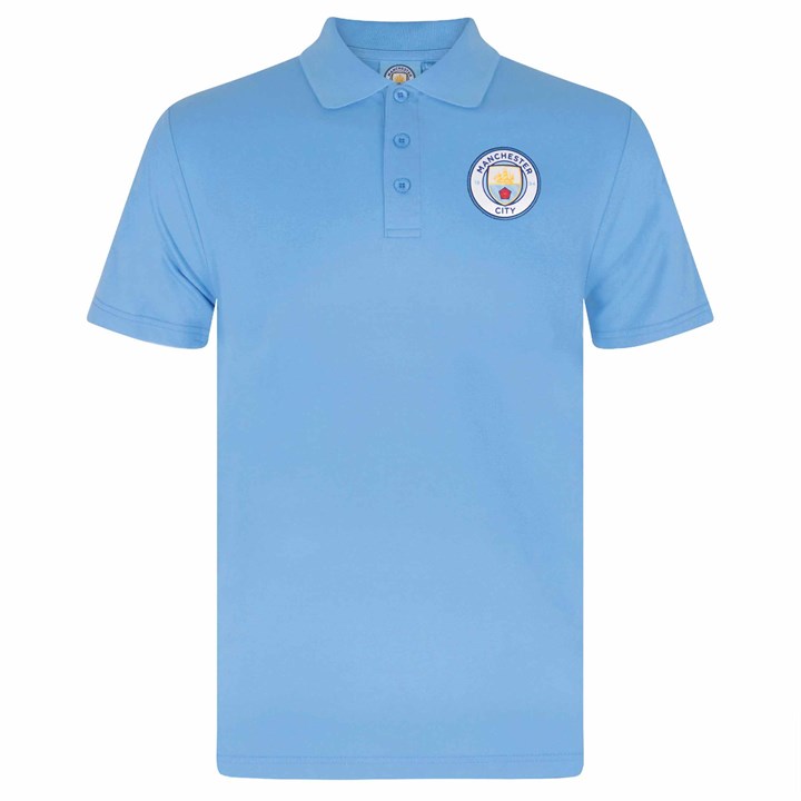 Manchester City FC Adult Sky Blue Polo Shirt XXL