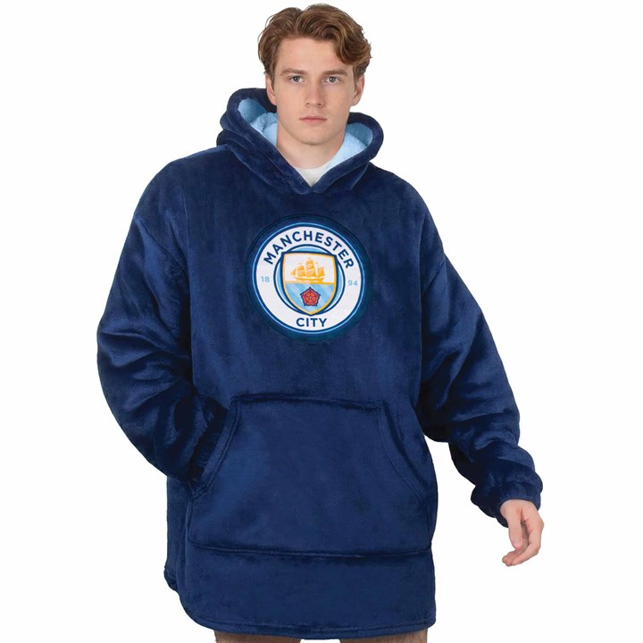 Manchester City FC Adult Oversized Hoodie S – L