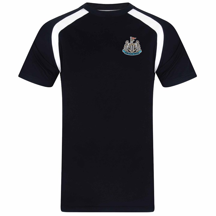 Newcastle United FC Kids Black T-Shirt 8 – 9 Years