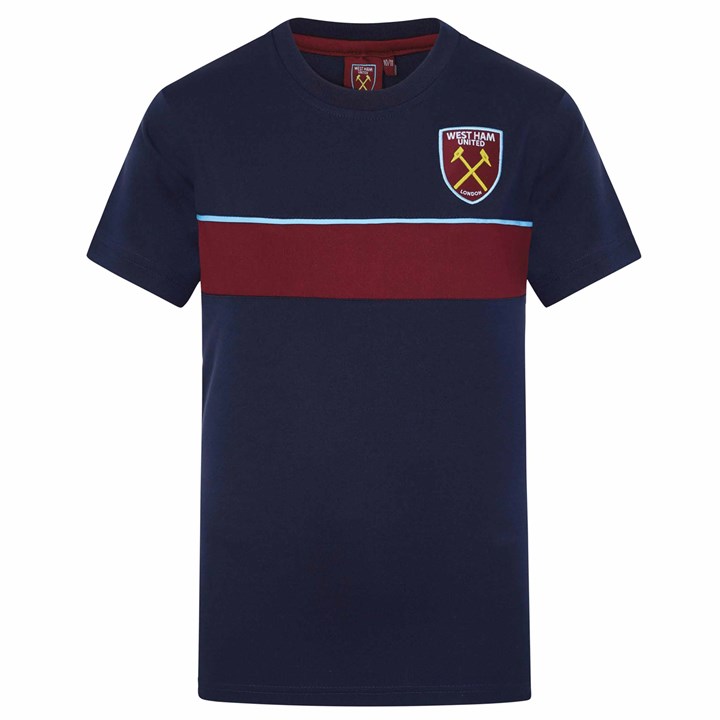 West Ham United FC Kids Navy T-Shirt 4 – 5 Years