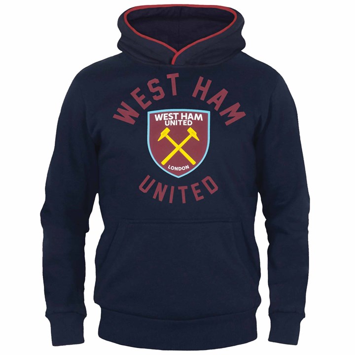 West Ham United FC Kids Navy Hoodie 6 – 7 Years