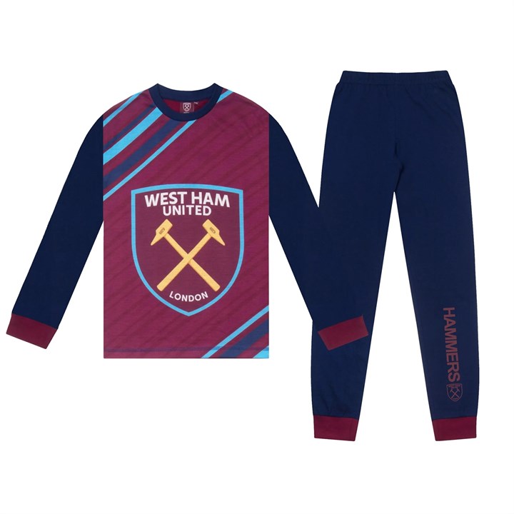 West Ham United FC Kids Long Pyjamas 5 – 6 Years