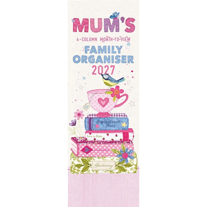 Mum’s Fabric Slim Family Planner 2027