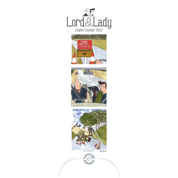 Tottering By Gently, Lord & Lady Couples Slim Planner 2027