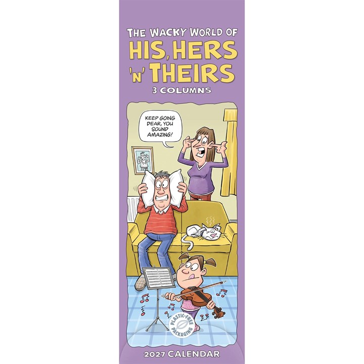 Wacky World Of His, Hers ‘N’ Theirs Slim Family Planner 2027