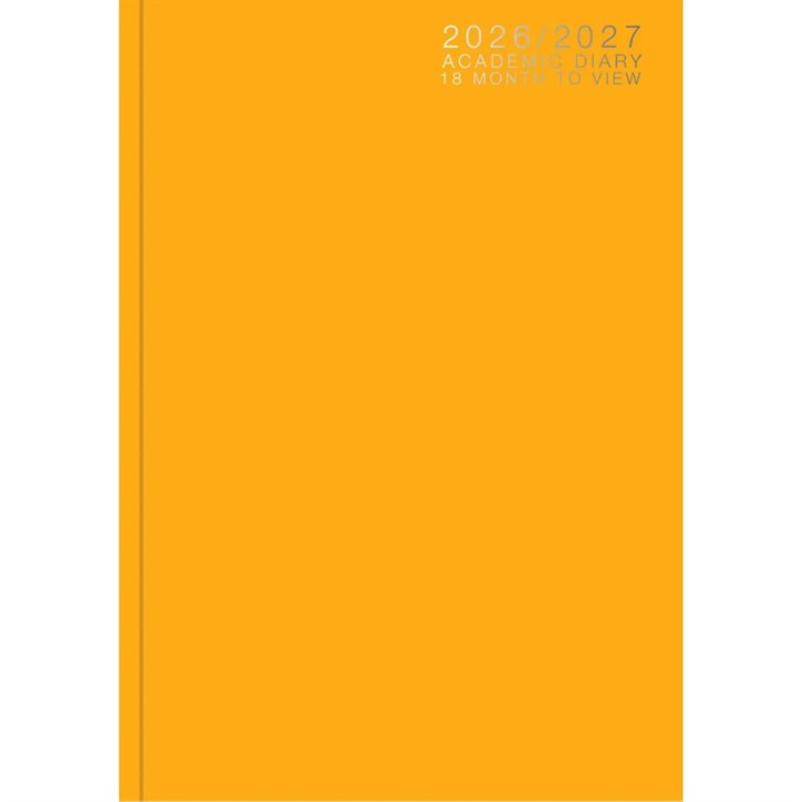 Mustard Classic Academic Week To View A5 Diary 2026 – 2027