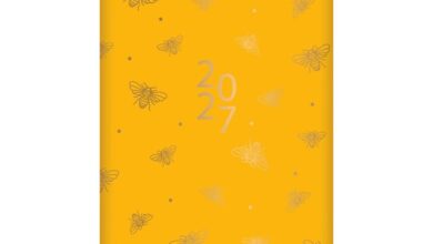 Bees & Honeycomb Slim Diary 2027