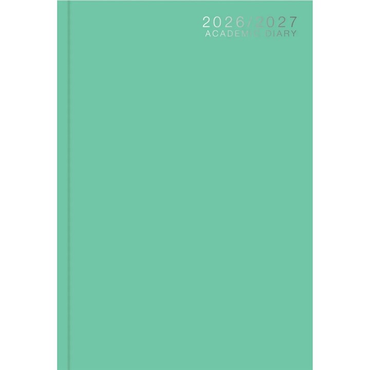 Mint Classic Academic Day To View A5 Diary 2026 – 2027
