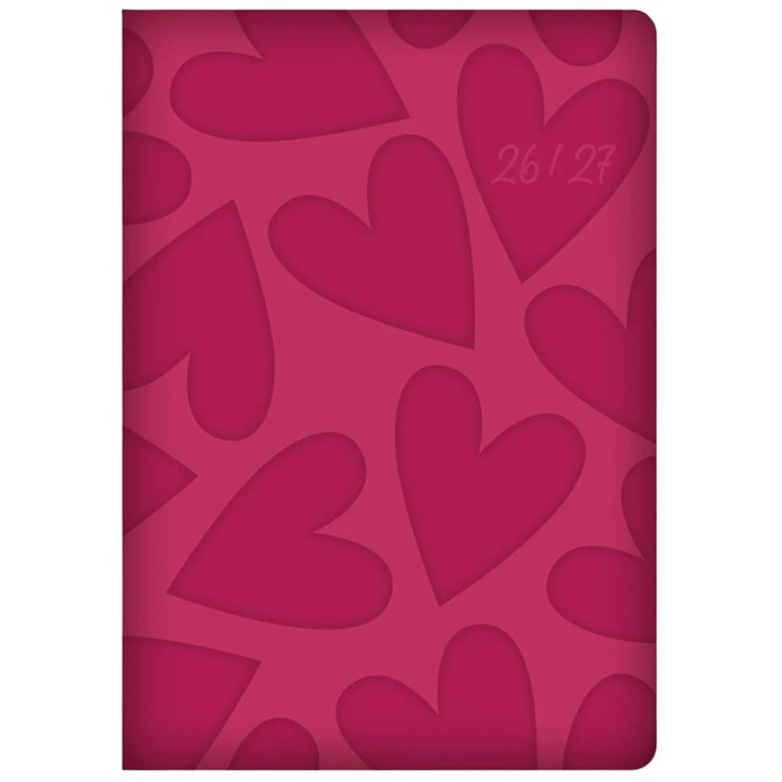 Red Hearts Academic A5 Diary 2026 – 2027