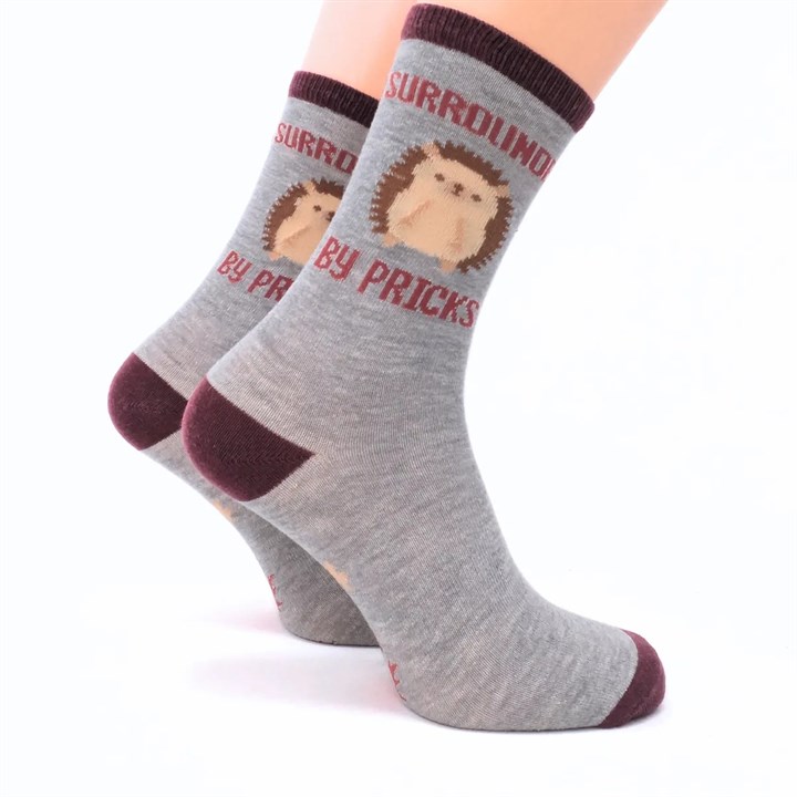 Surrounded By Pricks Socks – Size 4 – 8