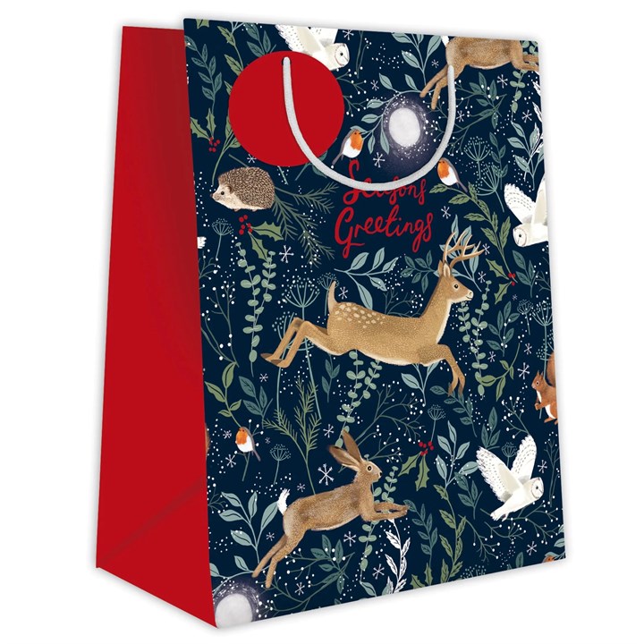 Large Christmas Wildlife Gift Bag