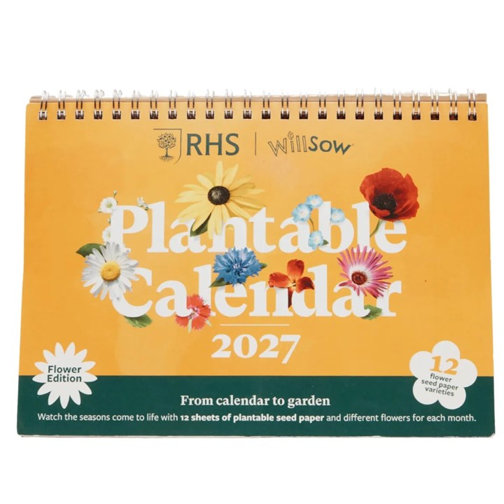RHS, Plantable Flower Small Easel Desk Calendar 2027