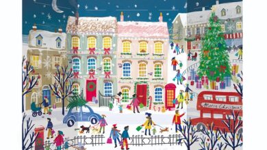Joys of the Season Freestanding Traditional Advent Calendar