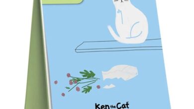Ken the Cat Easel Desk Calendar 2027