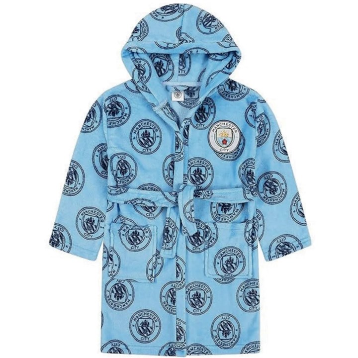Manchester City FC Kids Hooded Robe 5 – 6 Years