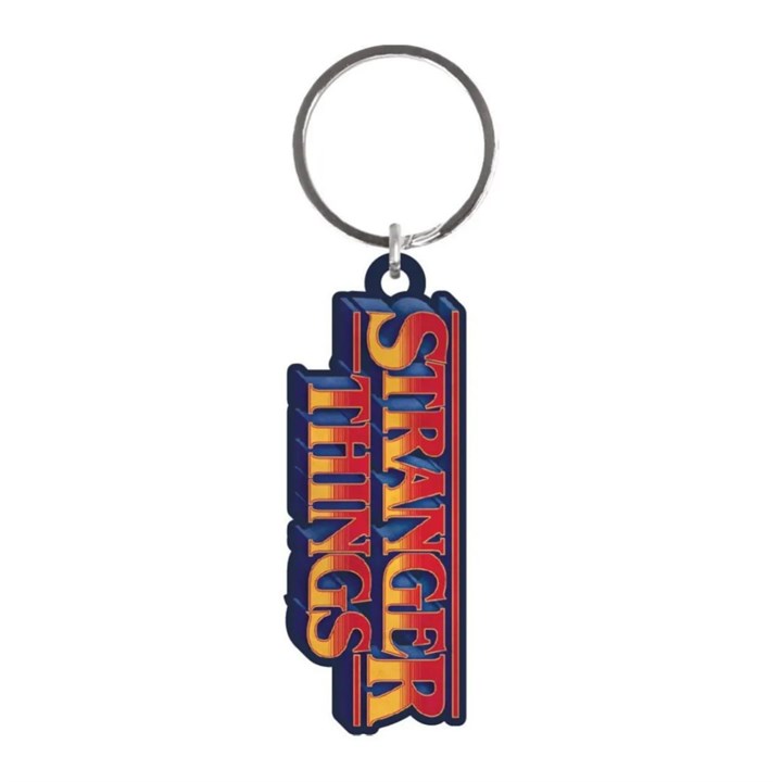 Stranger Things Logo Metal Keyring