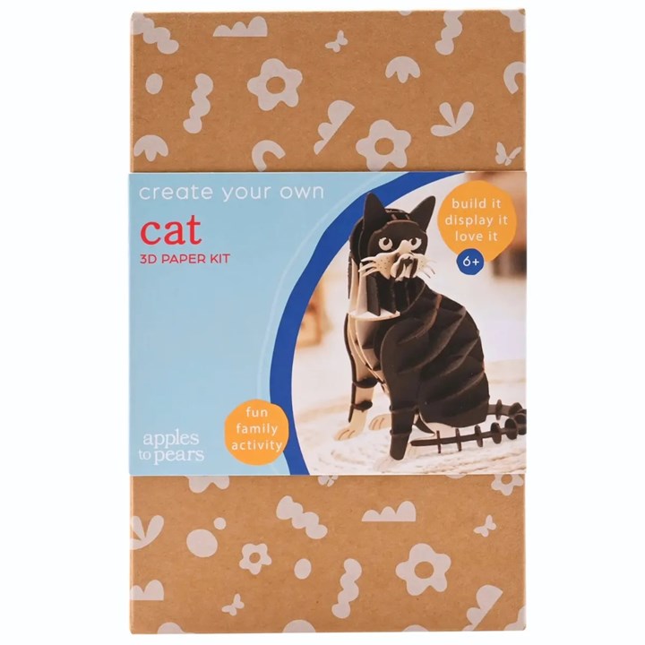 Tuxedo Cat 3D Paper Craft DIY Kit