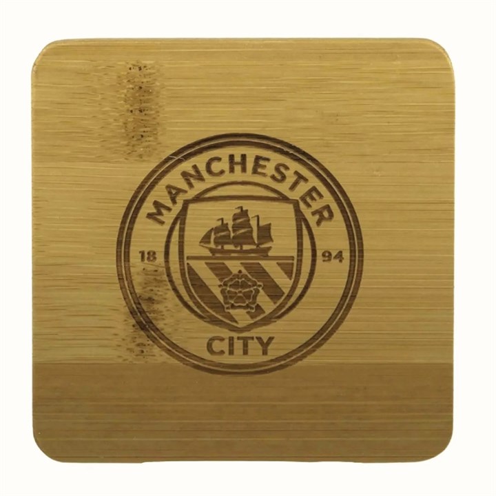 Manchester City FC Bamboo Coaster