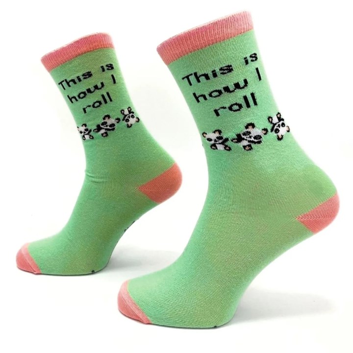 This Is How I Roll Panda Socks – Size 4 – 8