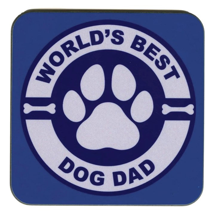 World’s Best Dog Dad Coaster