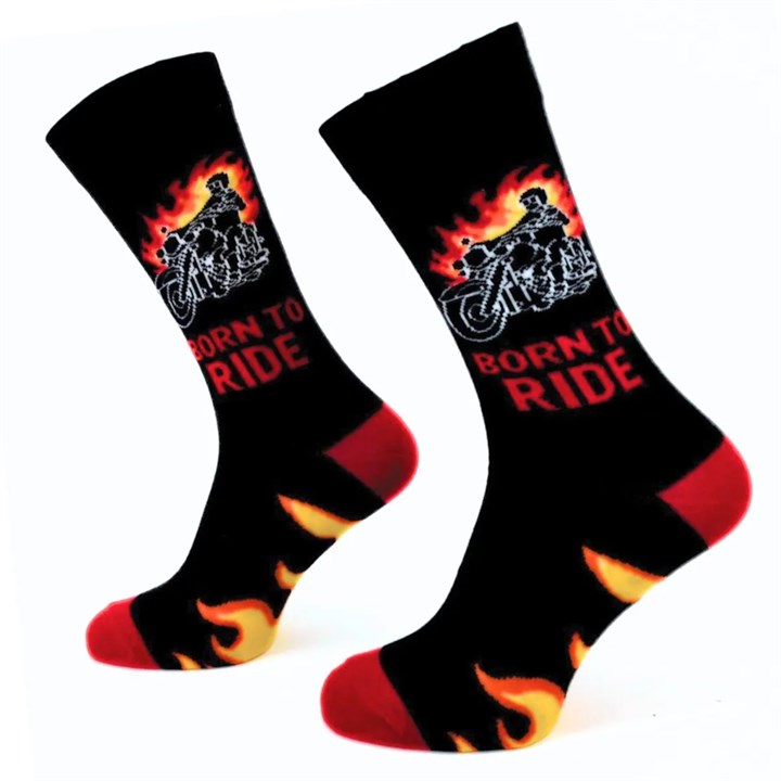 Born to Ride Socks – Size 7 – 11