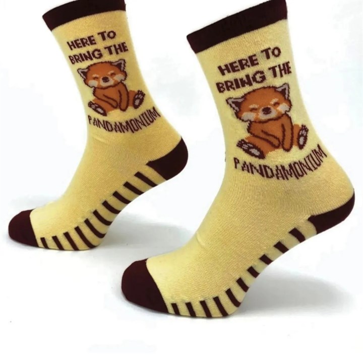 Here to Bring the Pandamonium Socks – Size 4 – 8