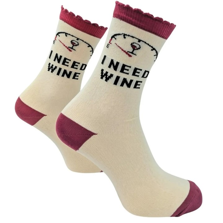 I Need Wine Socks – Size 4 – 8