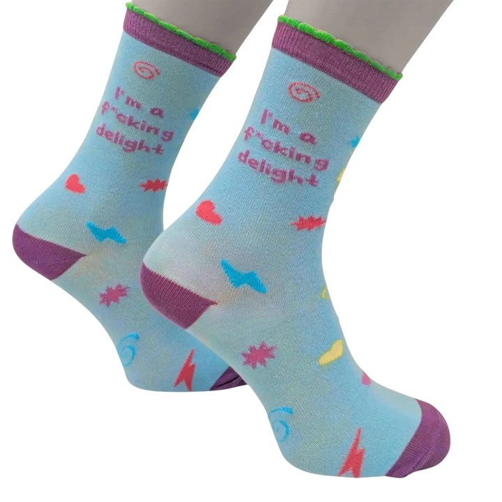 I’m a F*cking Delight Socks – Size 4 – 8