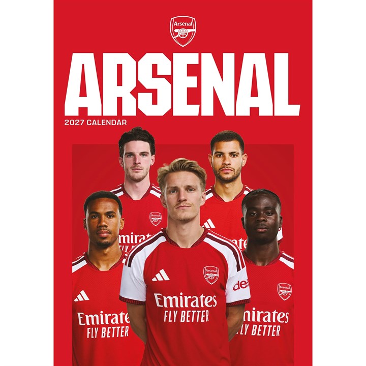 Arsenal FC A3 Calendar 2027