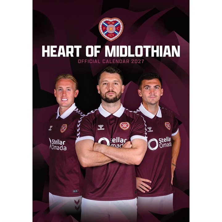 Hearts FC A3 Calendar 2027