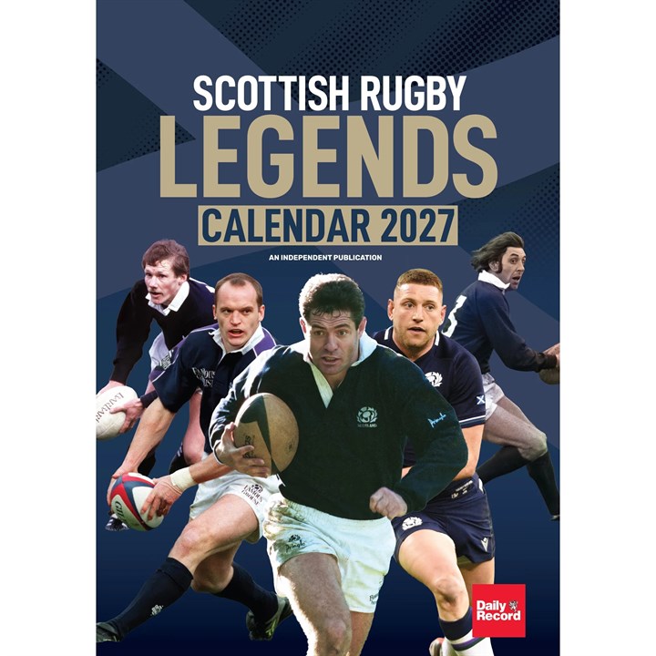 Scottish Rugby Legends A3 Calendar 2027