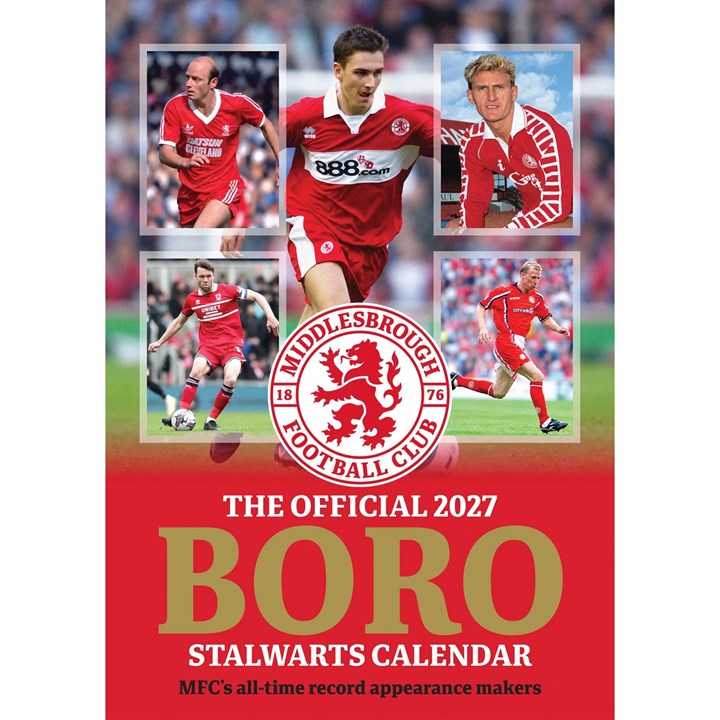 Middlesbrough FC Legends A3 Calendar 2027